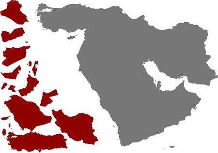Banderas medio oriente con nombre